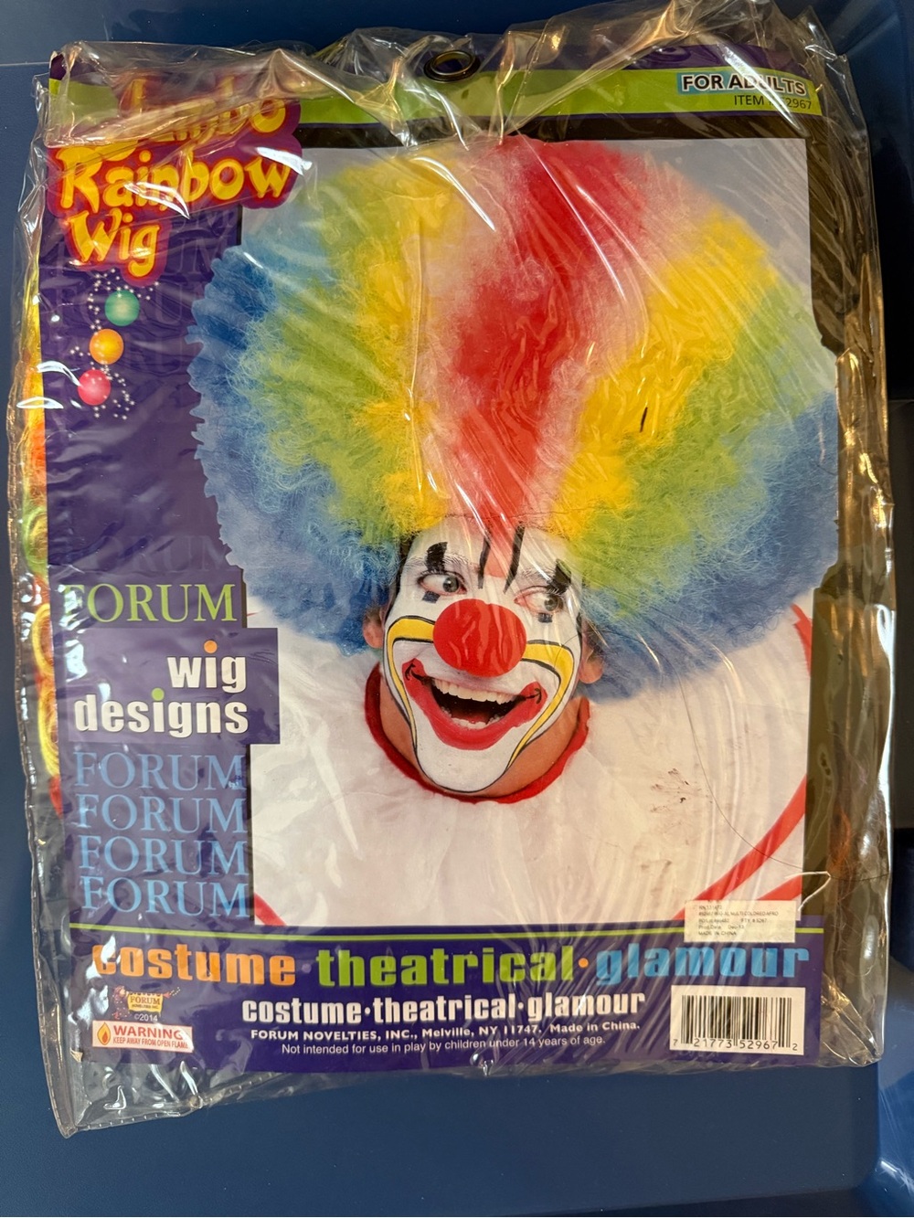 Rainbow Clown Wig - Multicolor